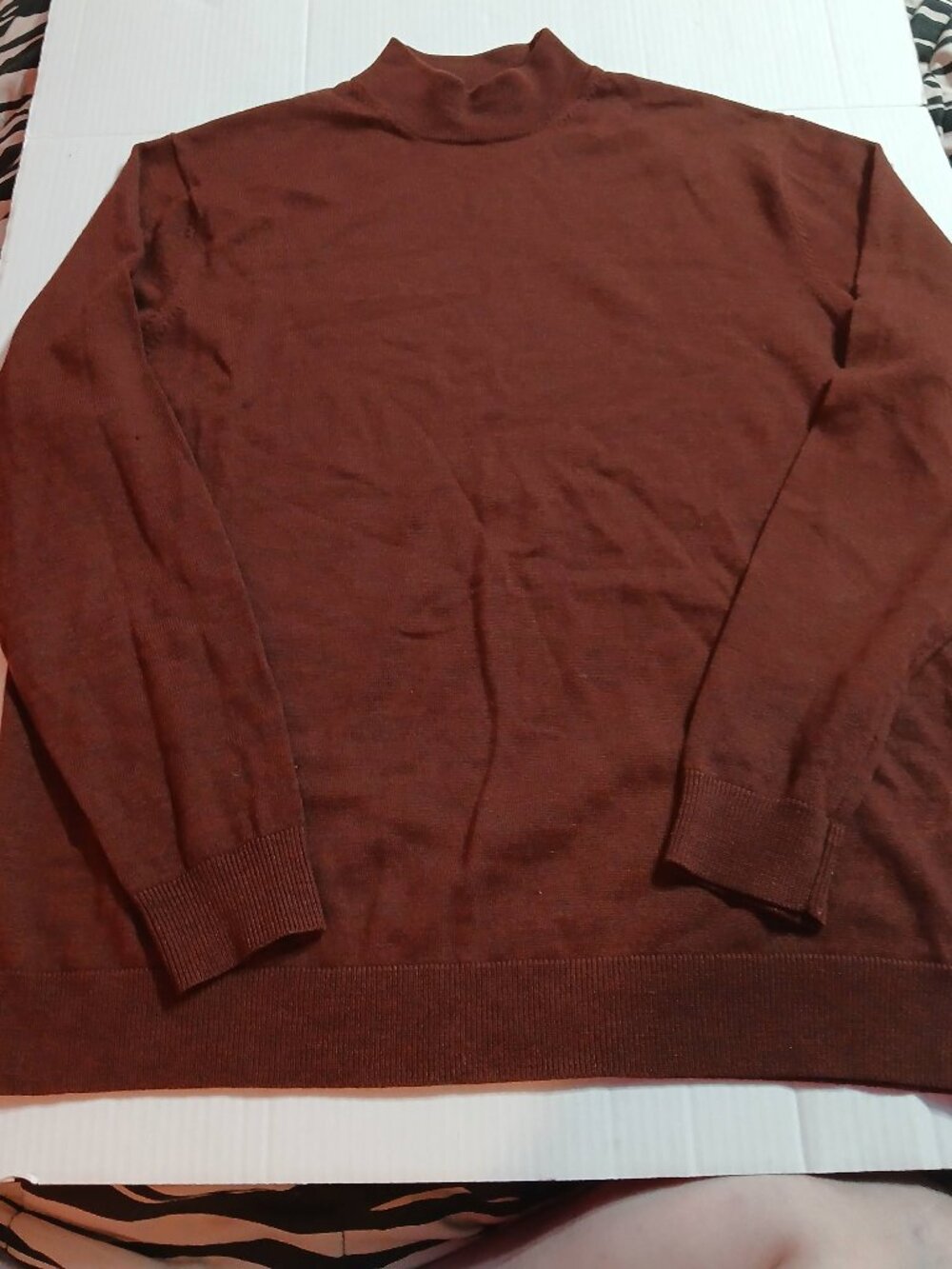 Murano Wool Sweater Men's XL Long Sleeve Maroon